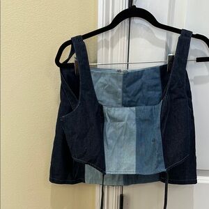 Le Lis Blue Denim Mini Skirt